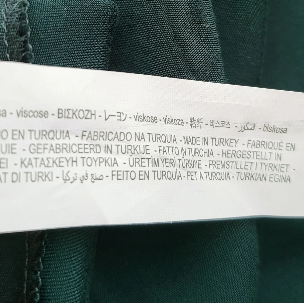 NWT Zara Satin Dress in Deep Green - Picture 11 of 14